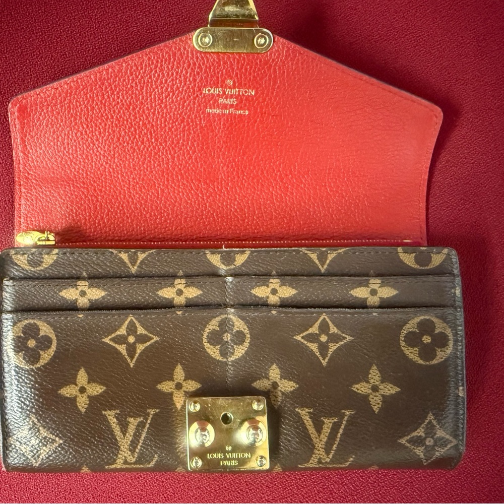 Louis Vuitton Authenticated Pallas Monogram and Red Wallet - Picture 5 of 16